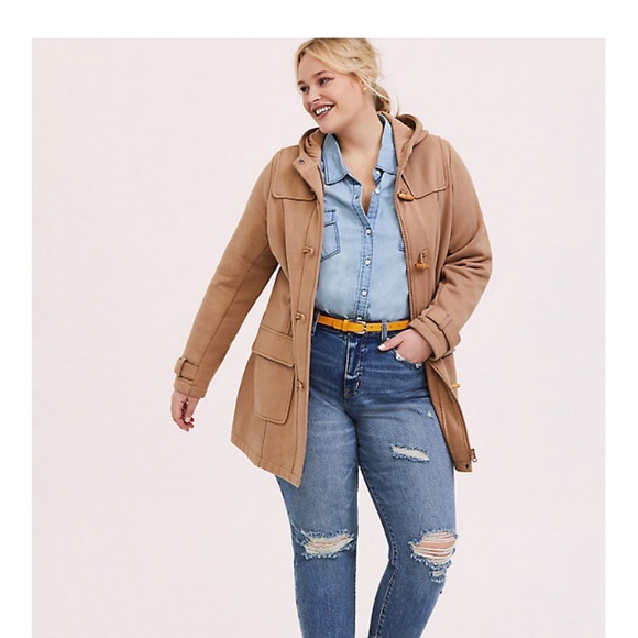 T O R R I D Camel Duffle Toggle Coat - Picture 2 of 12